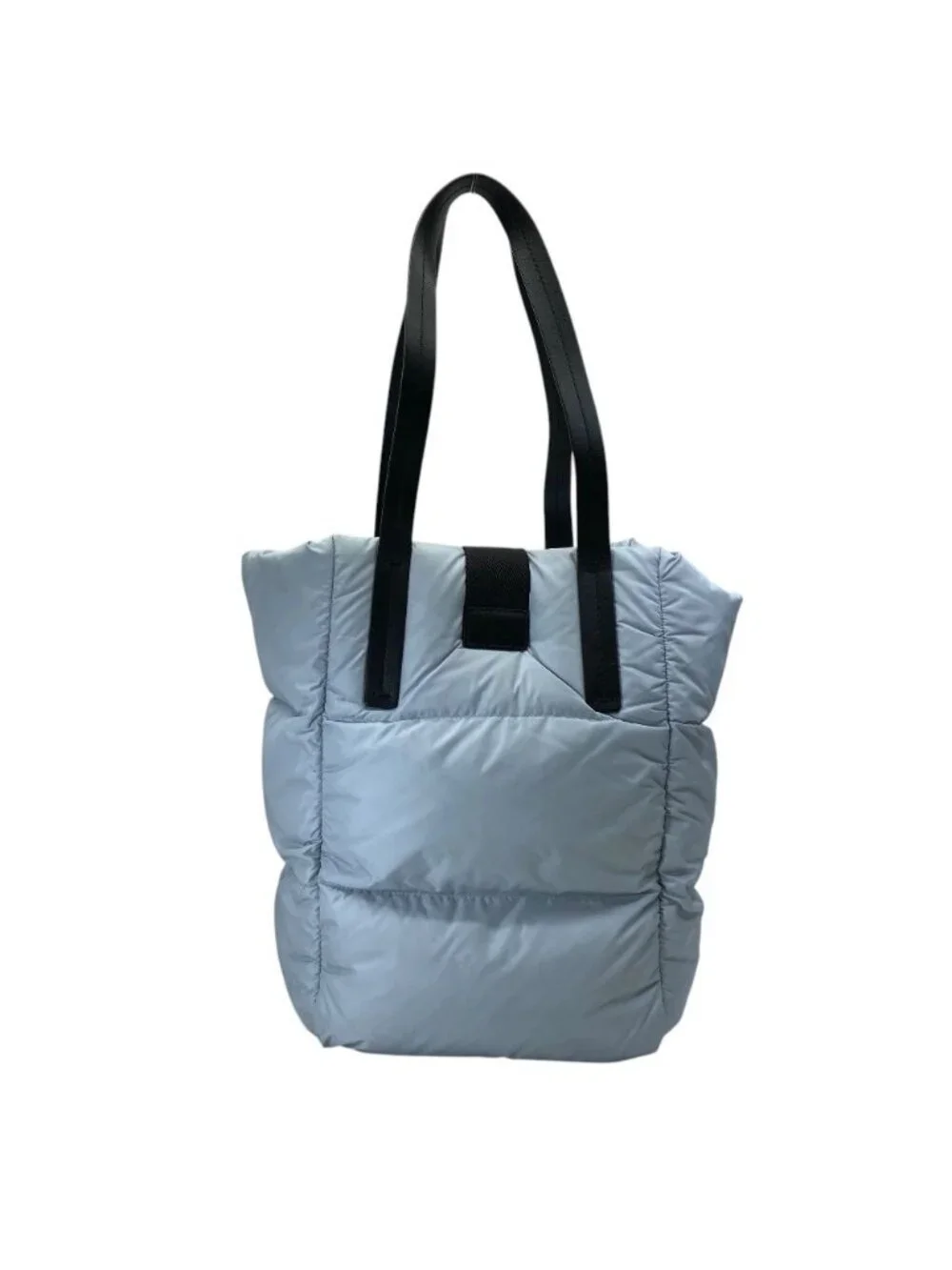 Moncler T Small Sander Tote Nylon Down Leather Feather Lightweight Force